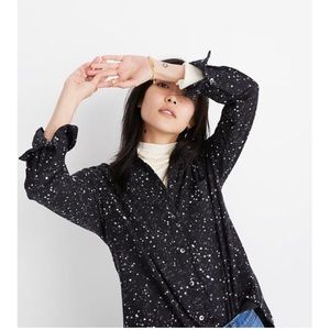 Madewell constellation flannel top